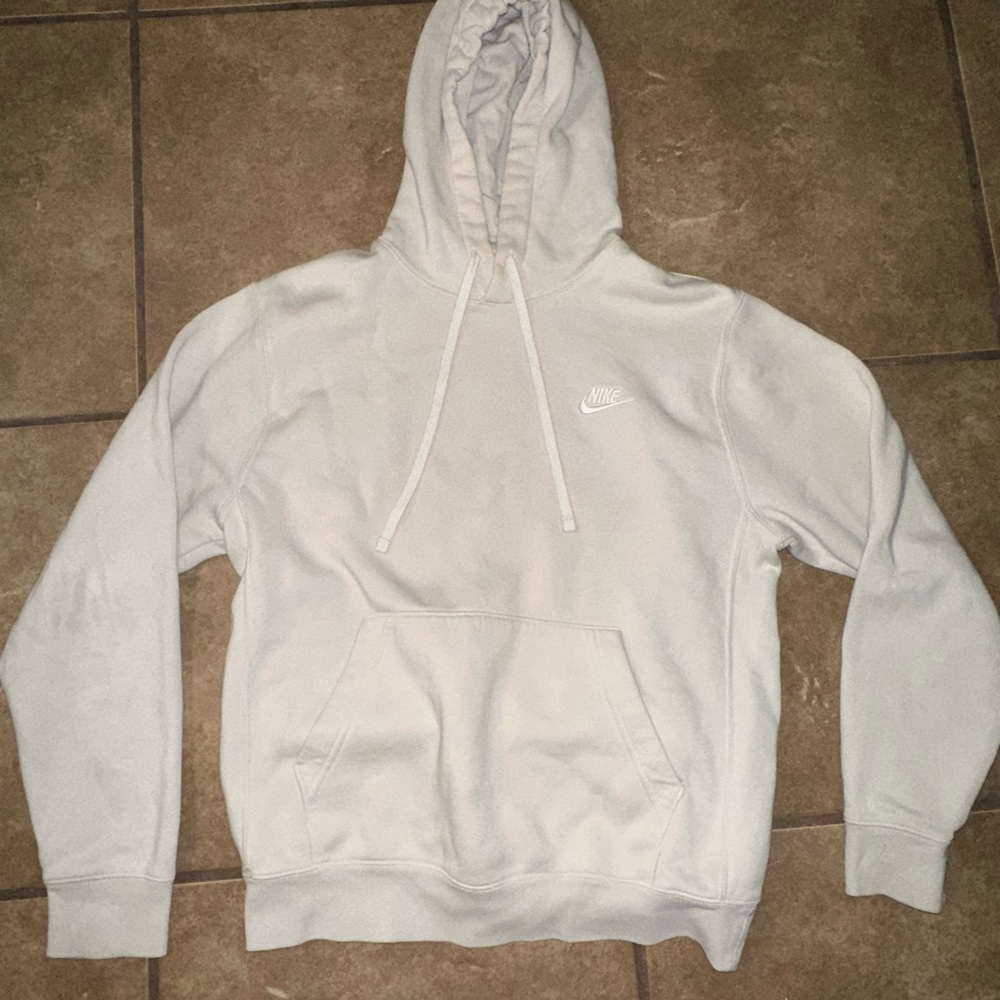 Nike Men's Cream Hoodie